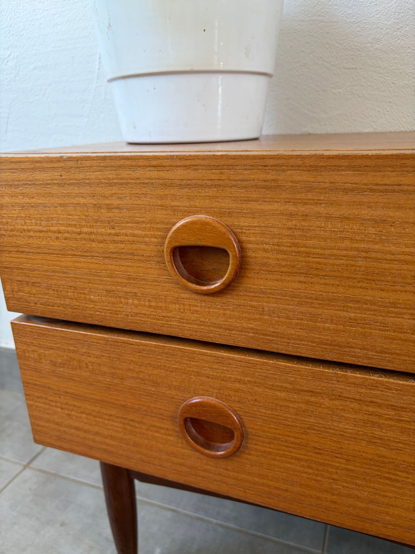 Scandinavian teak bedside table/nightstand