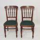Paire de chaises en bois courbé 1900