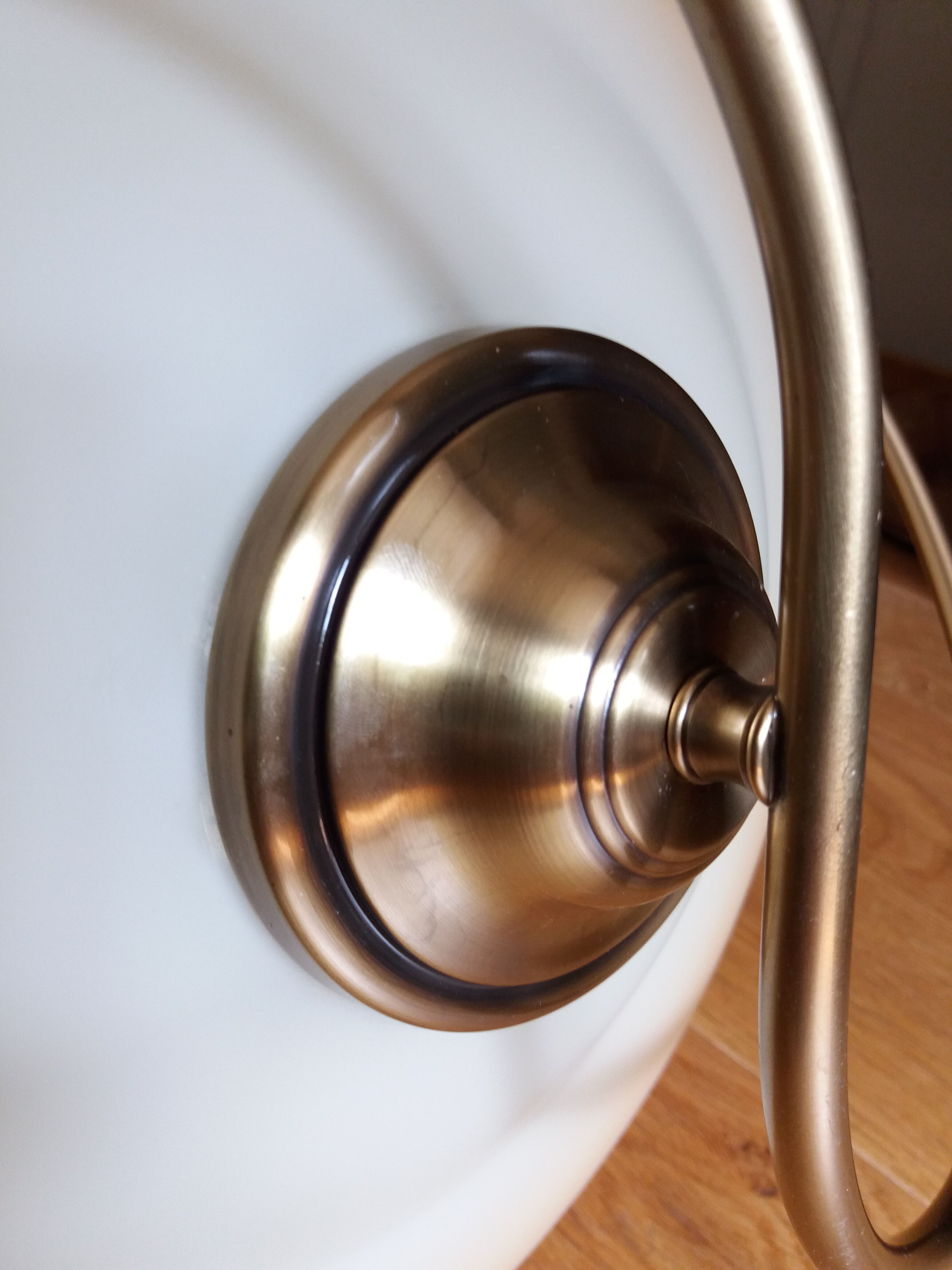 Ceiling lamp suspension brand CVL model cavaillon glass and brass