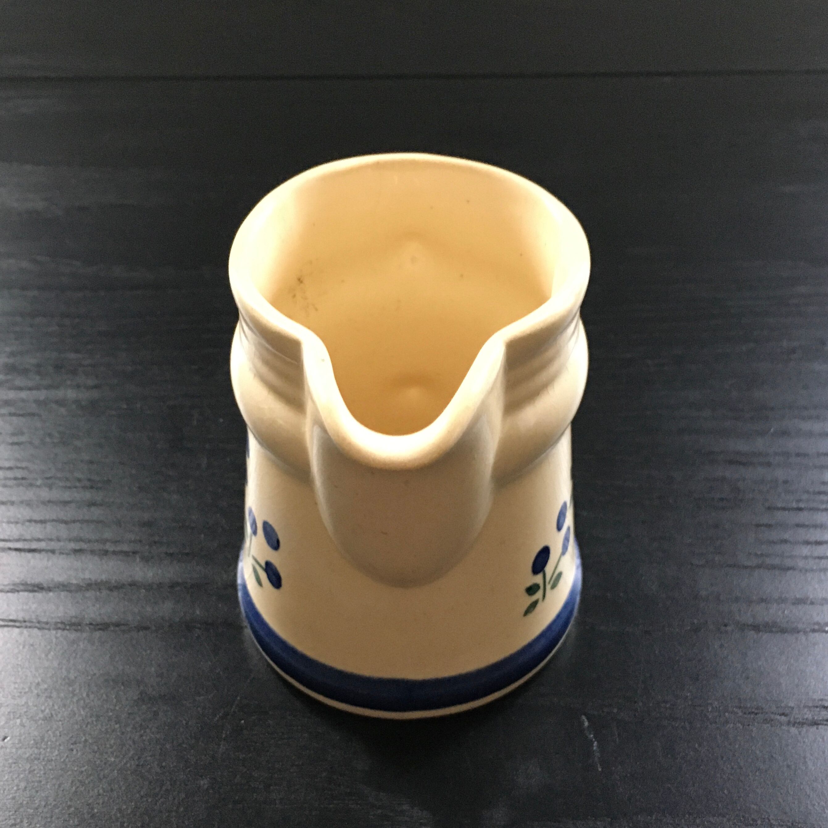 Blue Scandinavian décor milk jug