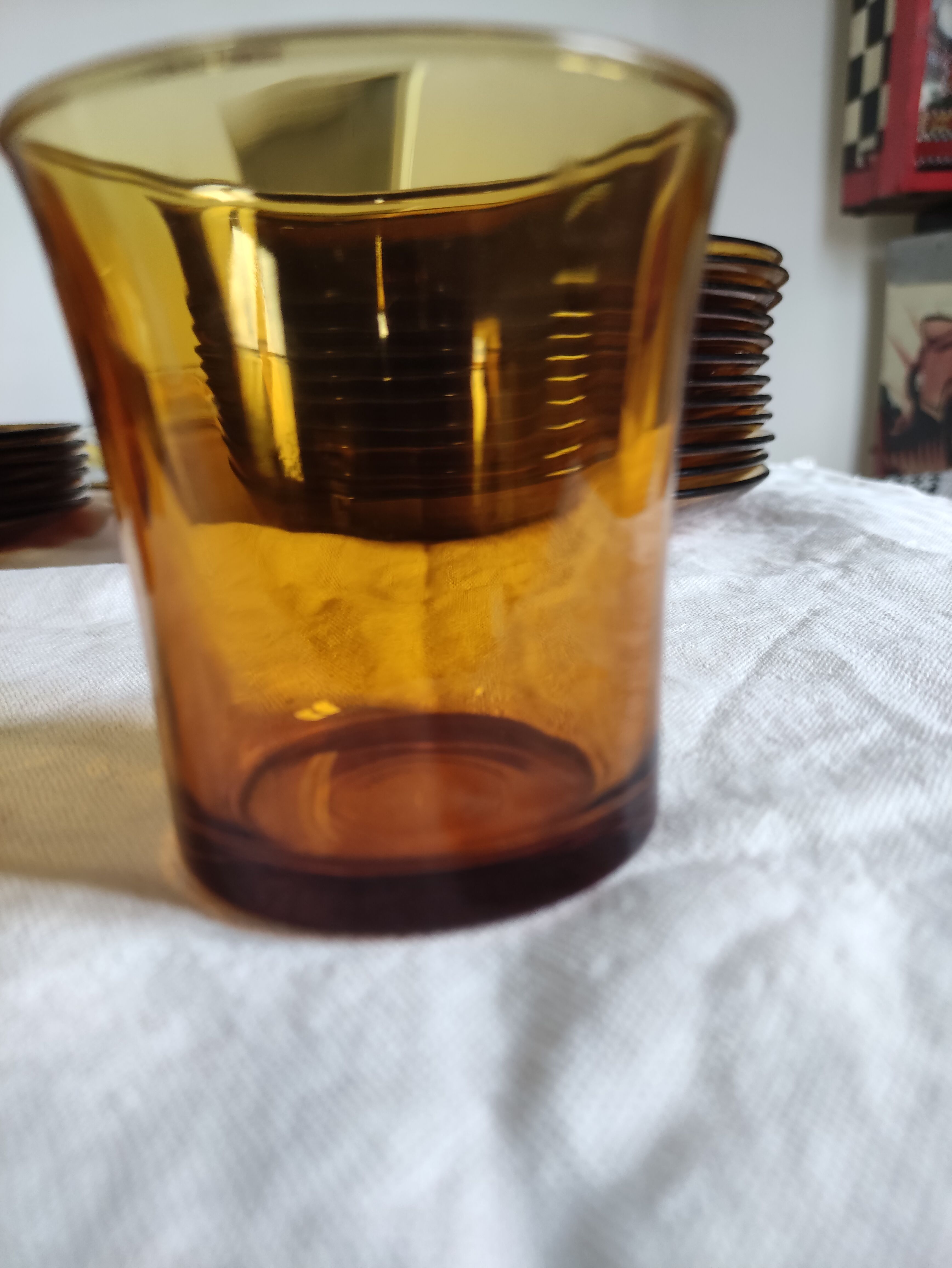 Service duralex france flat plates, hollow, glass