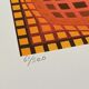 1970s Victor Vasarely Limited numbered Edition Lithograph.