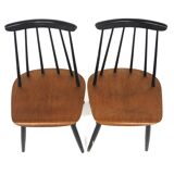 Set de 2 chaises scandinave "Fanett" par Ilmari Tapiovaara, Suède, 1960