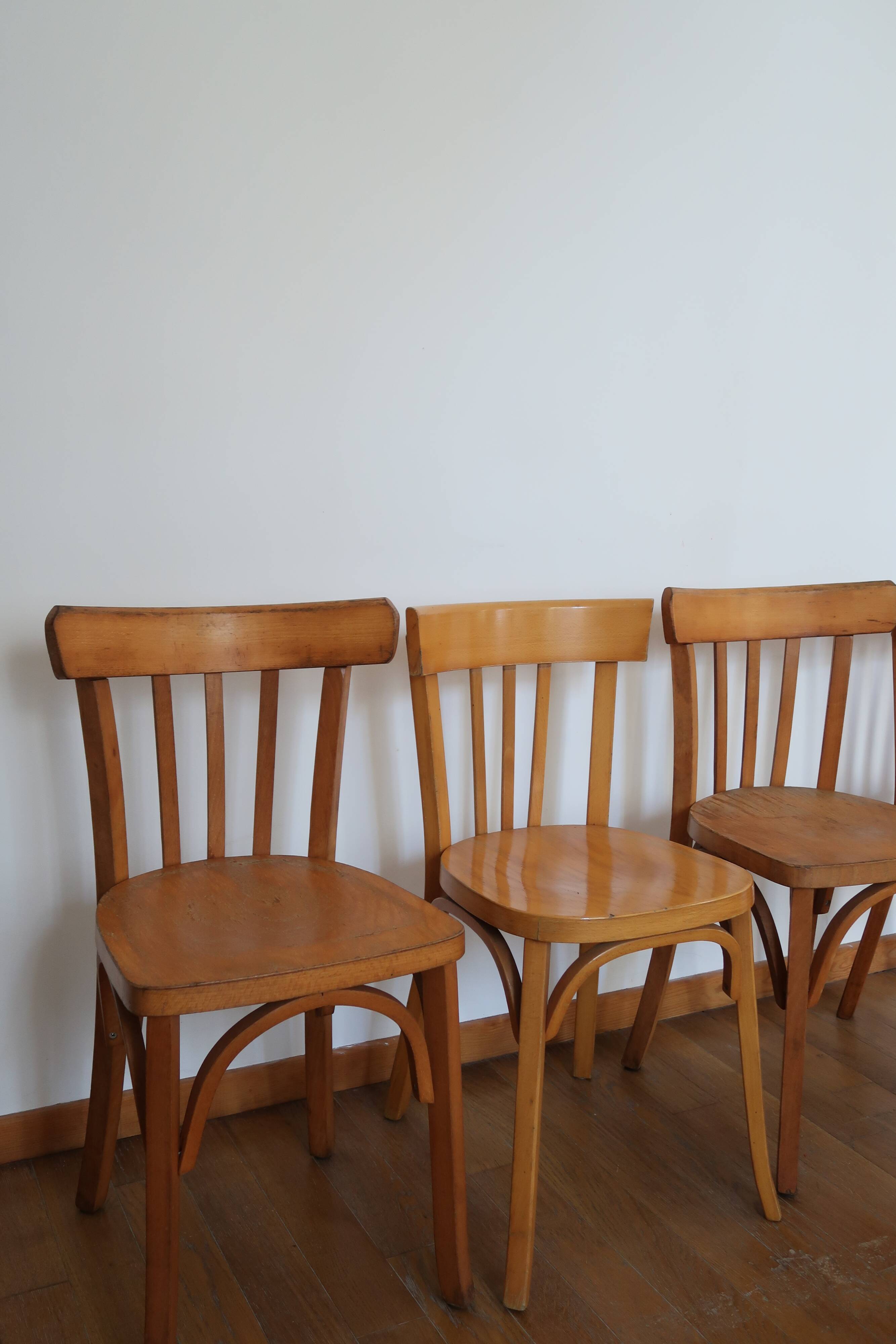4 vintage bistro chairs