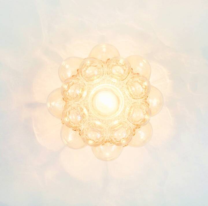 Mid-Century Bubble Glass Ceiling Light by Helena Tynell for Limburg, 1960s
