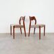 Paire de chaises Niels Otto Moller 71 scandinave