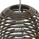 Suspension en rotin années 70