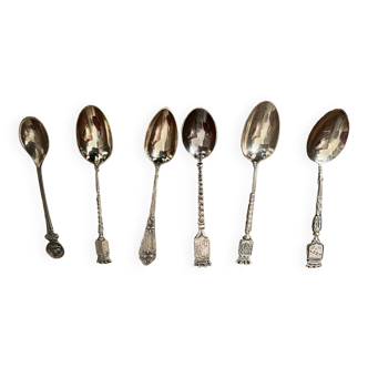 Decorated silver spoons