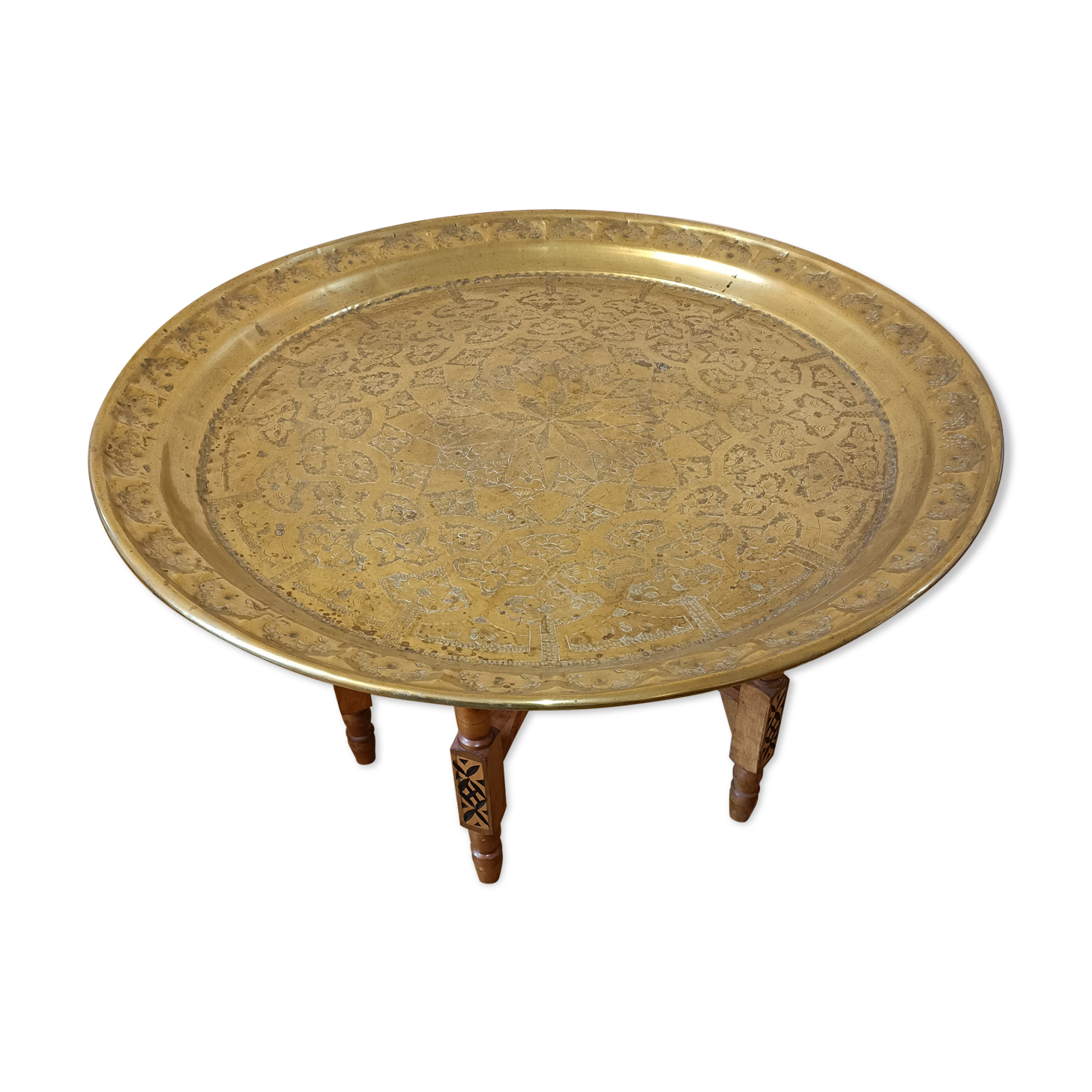 Copper top coffee table morocco