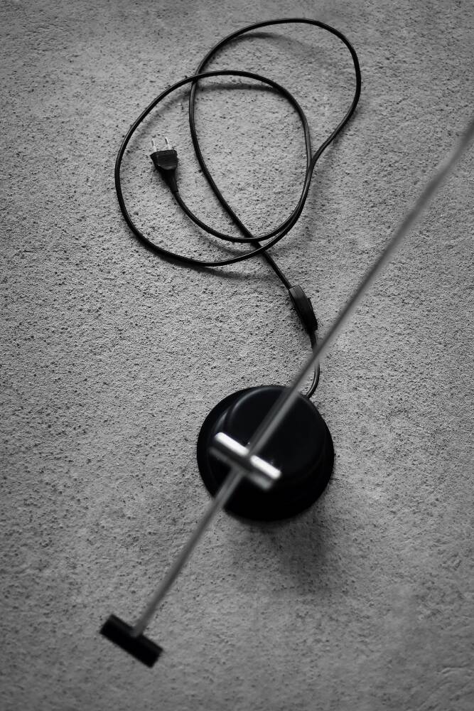 Mid-Century Modern Minimalist Black Desk Lamp by Massive, Belgium, 1980s