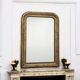 Antique Louis Philippe gilded trumeau mirror