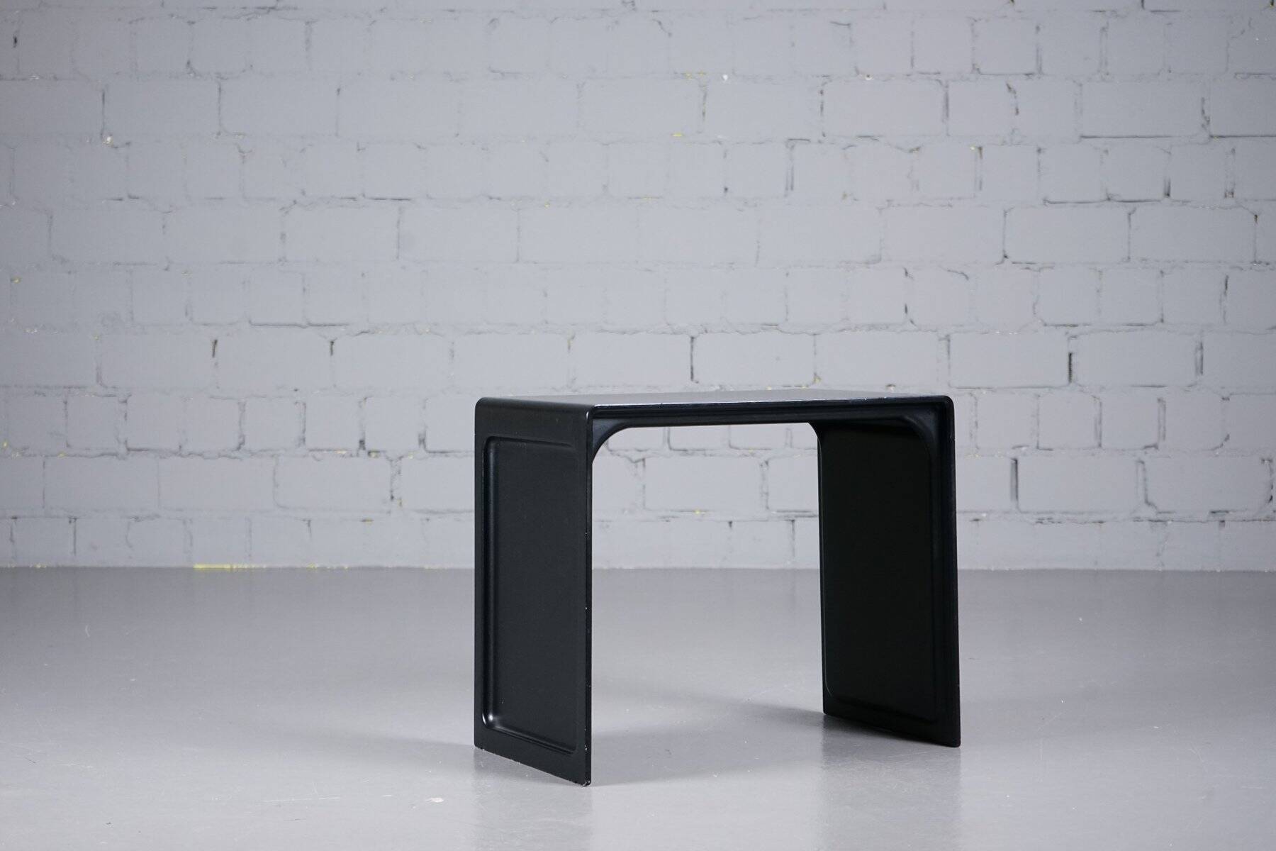 Table d'appoint vintage modèle 621 en noir, signée Dieter Rams pour Vitsœ