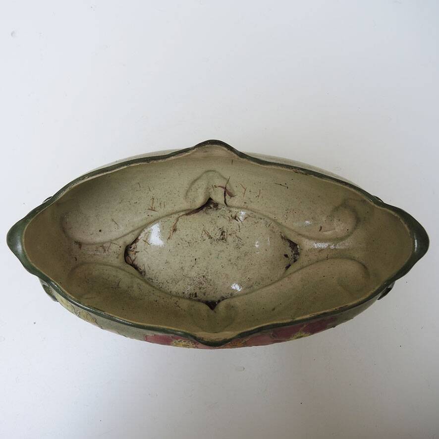 Vintage ceramic planter from St Clément – floral decoration