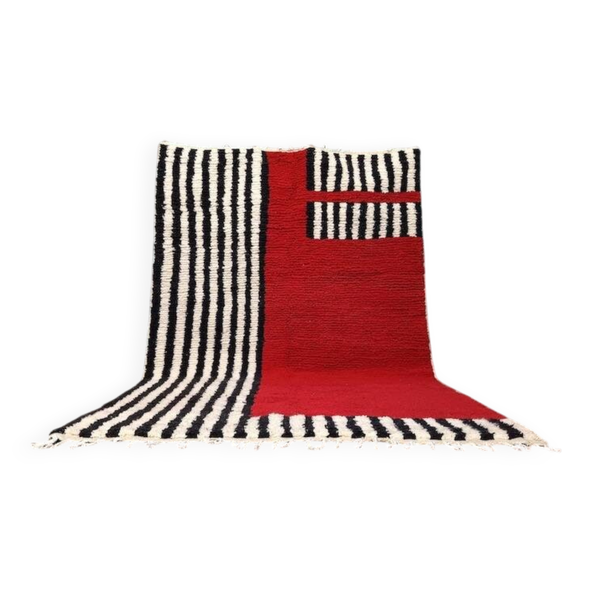 Tapis berbère en laine pure fait main traditionnelle taille 150/250 cm
