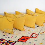 Moroccan cactus silk pillow