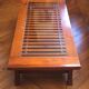 Table basse de style asiatique en bois exotique