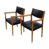 Scandinavian leather armchairs