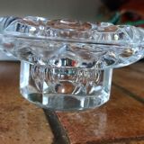 Duo of crystal candle holders - ARC France