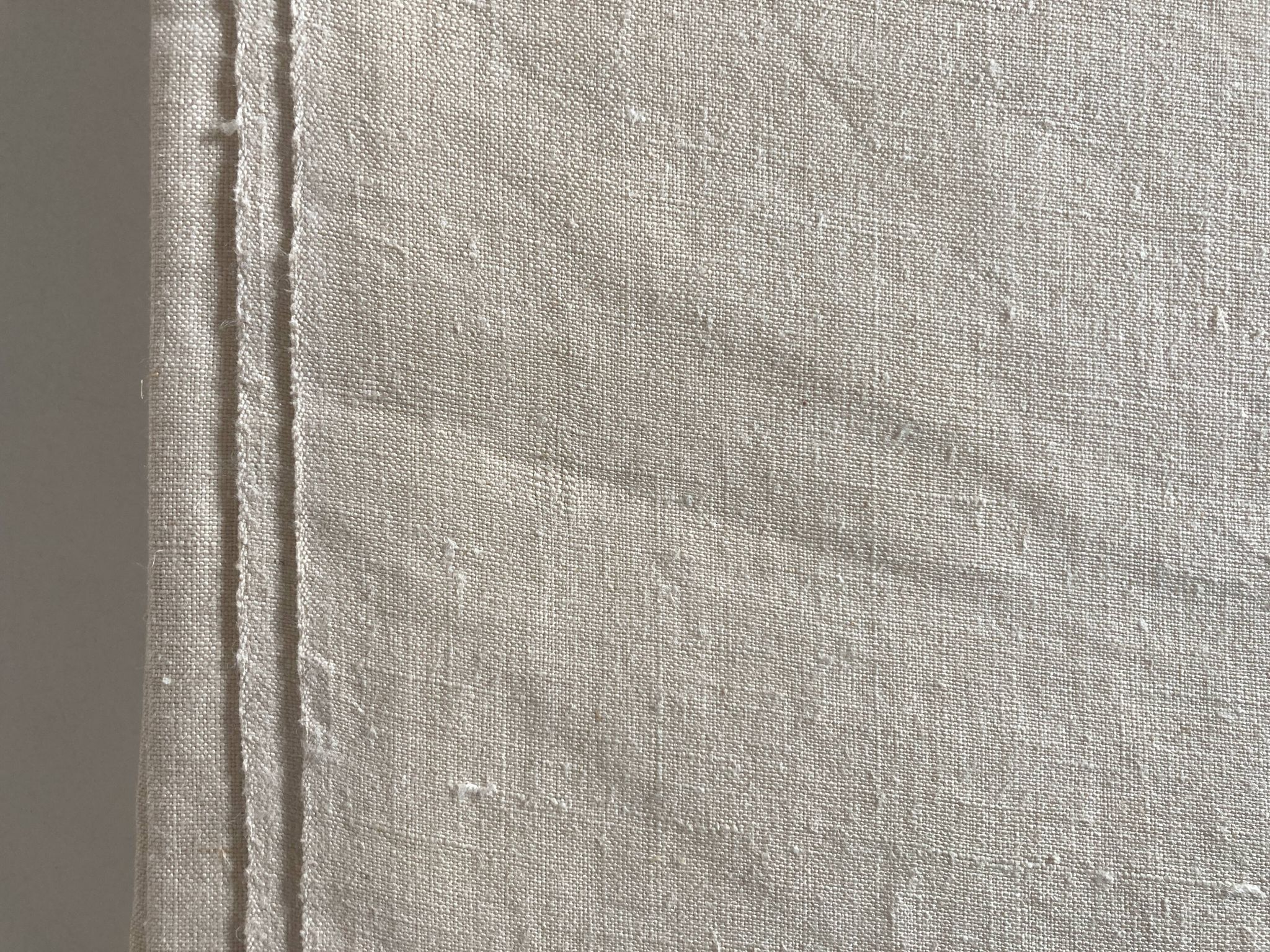 Drap de réserve en toile de lin brute 1920 à jours 2,40m
