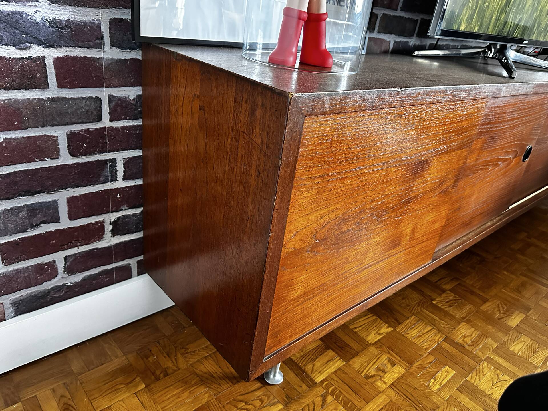 Vintage double-sided enfilade from the 1960s – Room divider buffet –
