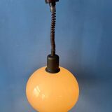 Vintage beige mushroom acrylic glass pendant lamp
