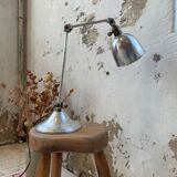 Artisanal bohemian chrome lamp