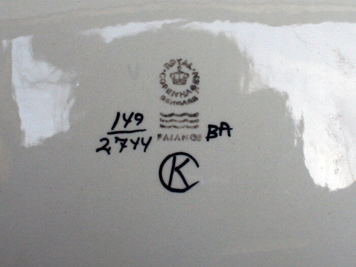 Royal Copenhagen Scandinavian dish Blue ceramic, 60s/70s