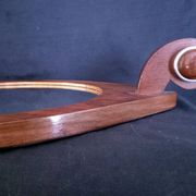 Mirrored Art Deco style wooden serving tray, year 1930