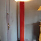 Gianfranco Frattini red laqué metal lamppost,  Relco editor