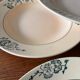 Set of 6 vintage green flowered deep plates from Saint Amand – Tableware