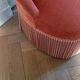 Pink velvet toad chair