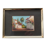 Miniature painting oil on wood