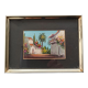 Tableau miniature huile sur bois