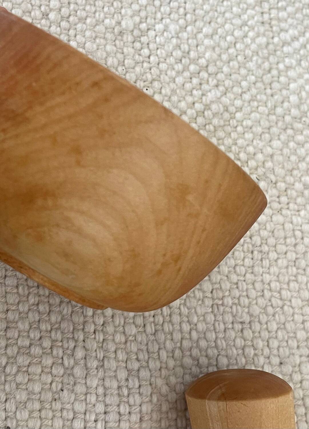 Mortier et pilon en bois