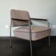 Fauteuil tchèque, 1960, métal, tissu et bois