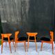 4 baumann chairs model fontania