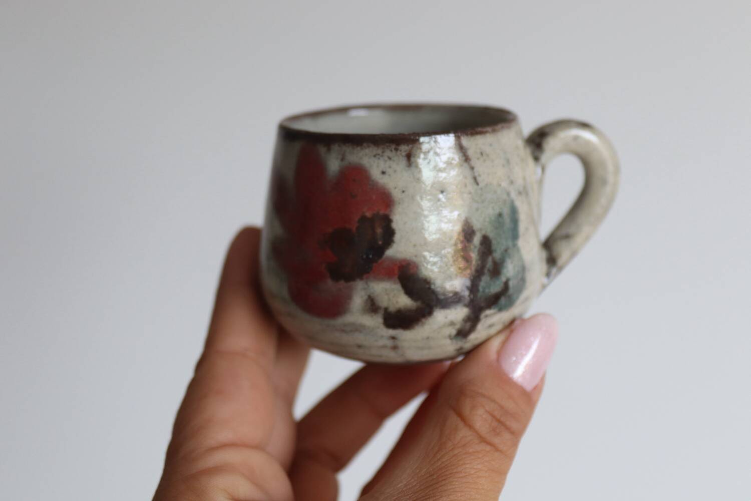 Stoneware coffee service signed Gustave Le Murier – 6 cups, 6 saucers