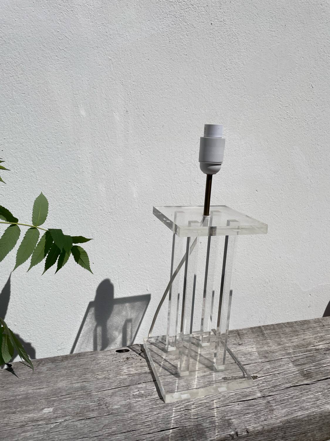 Plexiglas lamp 1970 David Lange