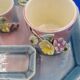 Smoking kit Fine Earthenware Barbotine Art Deco De Bruyn Fives