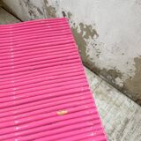 Vintage pink rattan chest of drawers