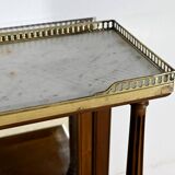 Table console en merisier, style Louis XVI, fin XIXème