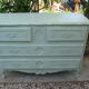 Old louis xv style painted chest of drawers