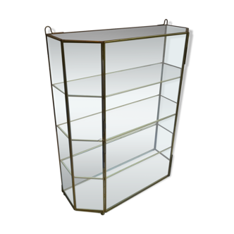 Vitrine laiton et verre