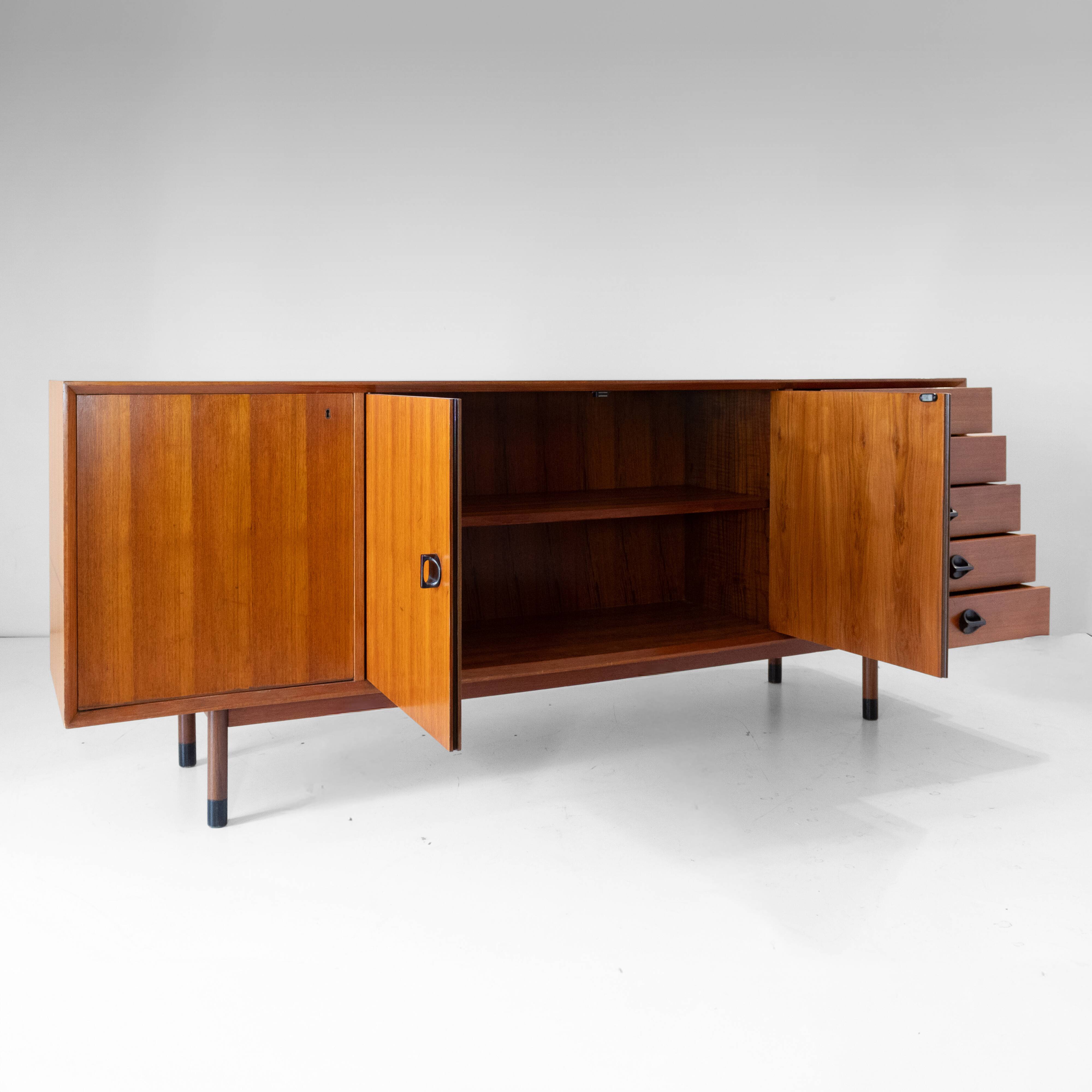 Mid-Century Modern Teak Sideboard by George Coslin for Faram, Italy, 1960s