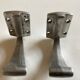 Pair of bathroom pads made of art deco aluminum cast iron