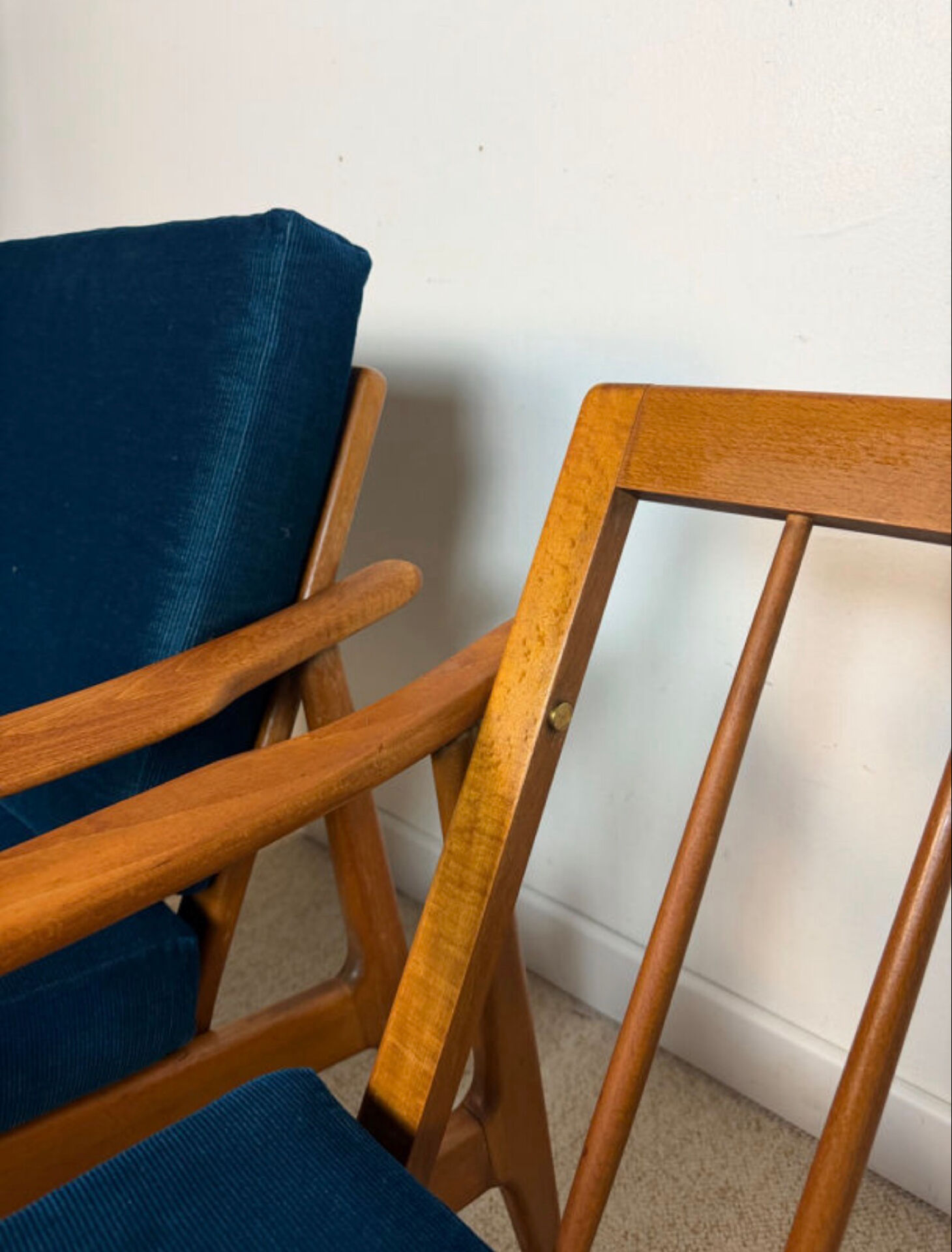 Pair of Scandinavian style armchairs