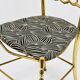 Mid-Century Chiavari Chair in Brass by Giuseppe Gaetano Descalzi, Italy, 1950s