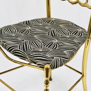 Mid-Century Chiavari Chair in Brass by Giuseppe Gaetano Descalzi, Italy, 1950s