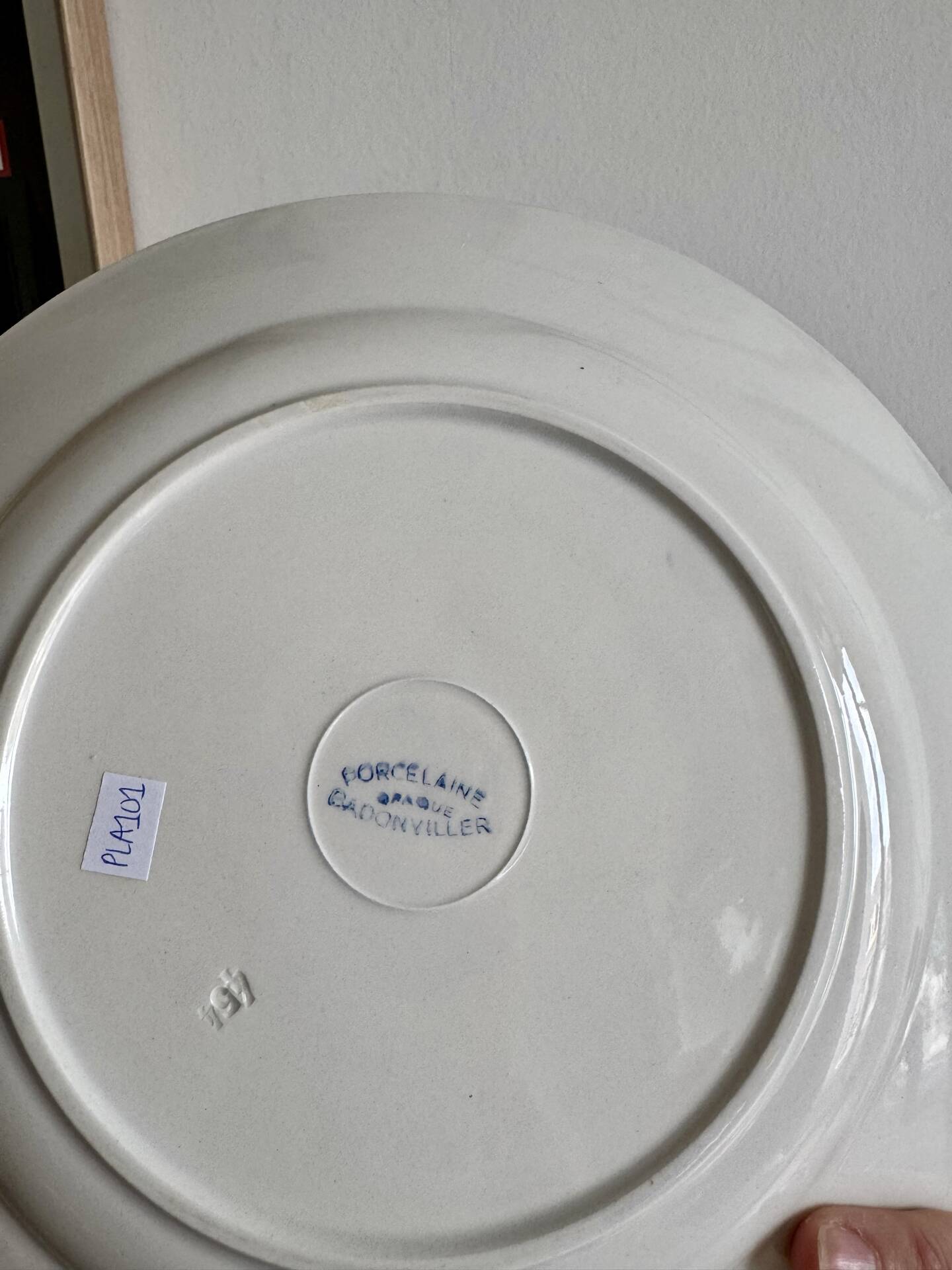 Salad bowl & dish in Badonviller earthenware