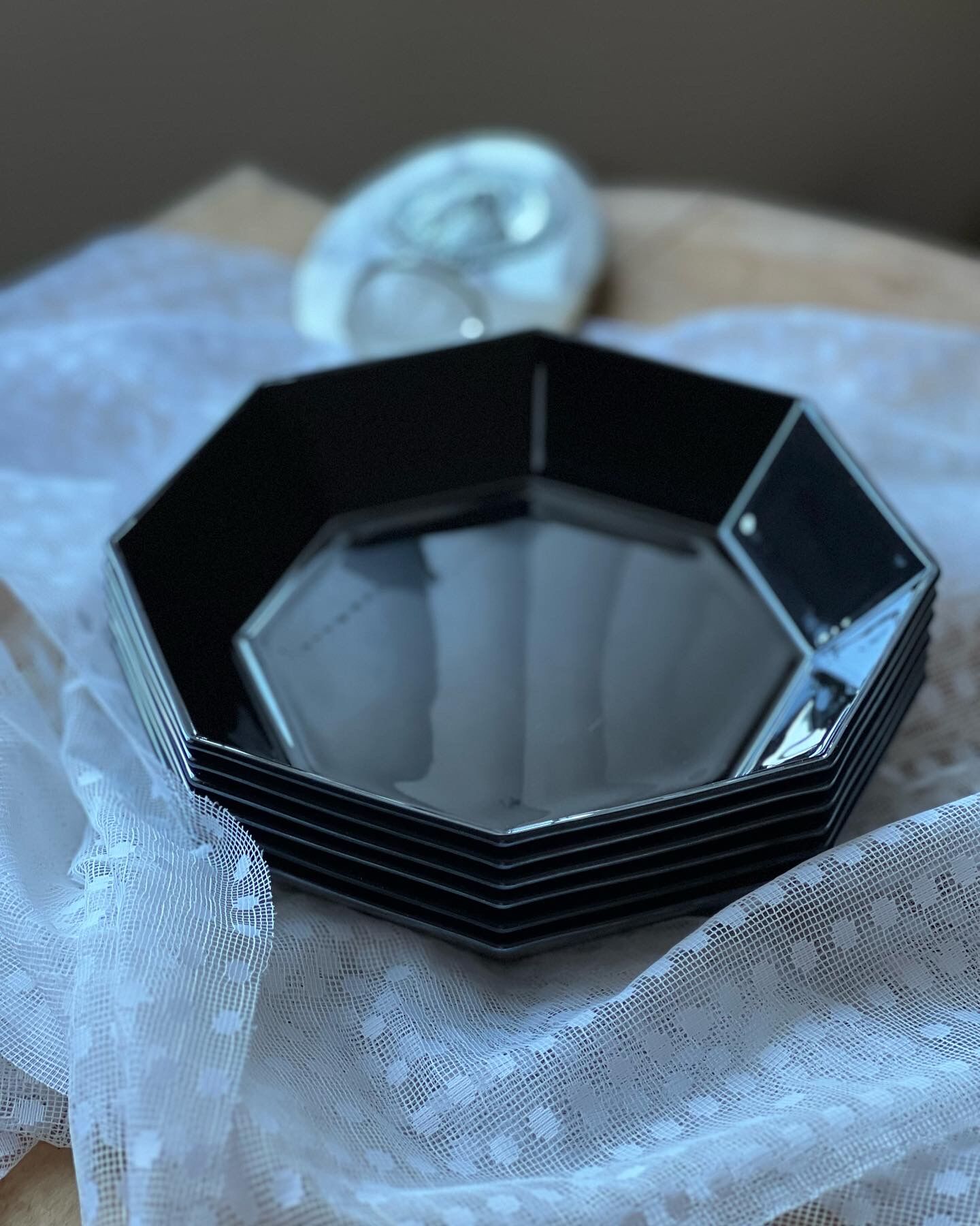 Assiettes creuse noire Luminarc Arcoroc